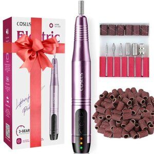 Cordless Nail Drill Electric File: Professional for Acrylic Gel Dip Powder Nails